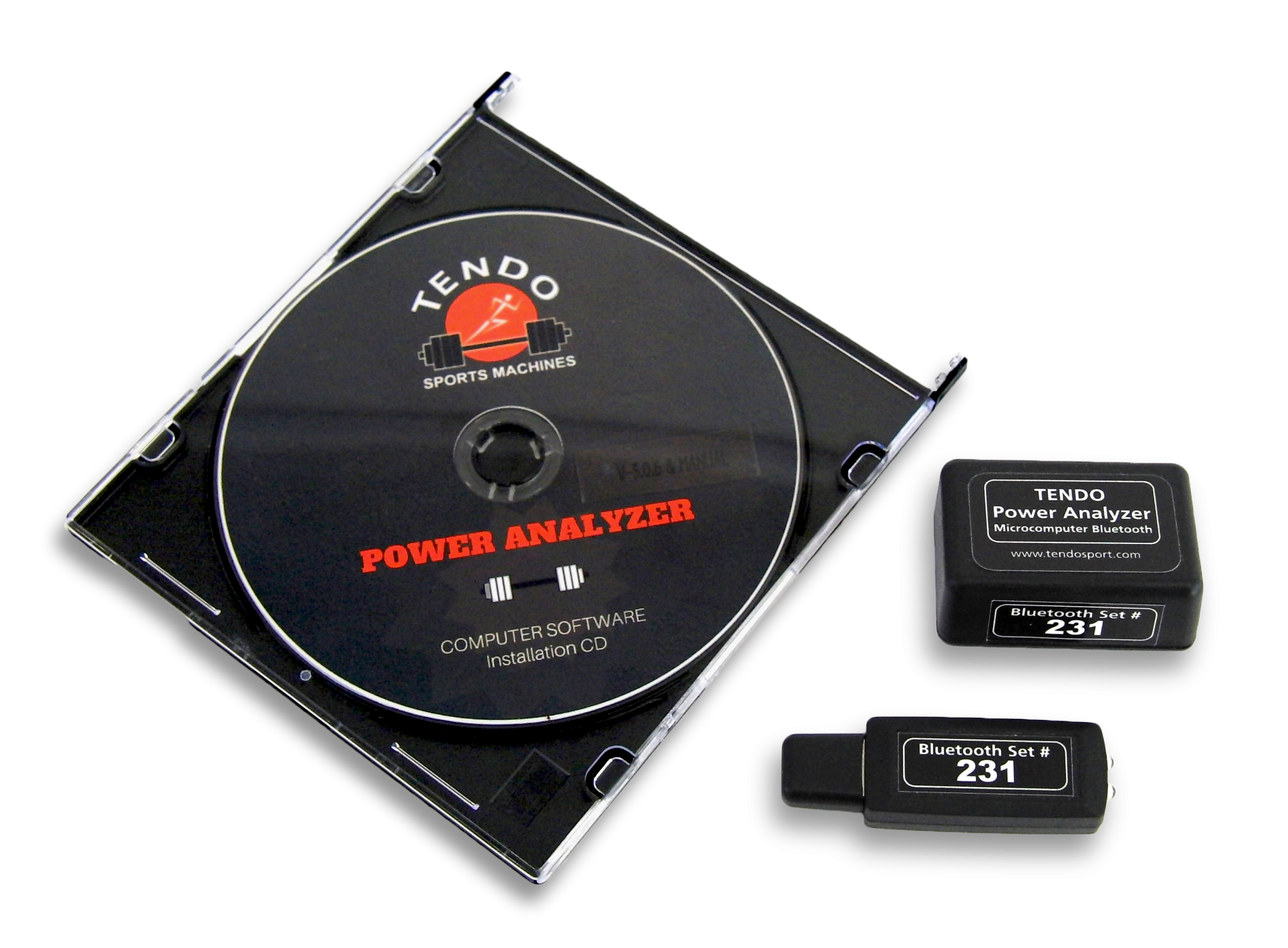 Tendo unit computer software set Tendo Unit computer software installation CD and Tendo Unit Bluetooth set for wireless connection of Tendo Unit with your computer