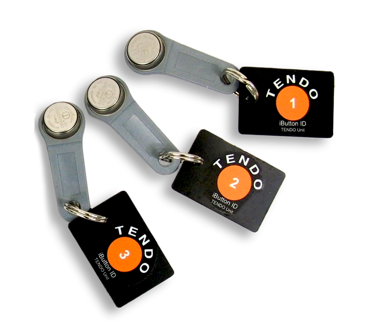 Tendo Unit iButton chips Three Tendo Unit iButton chips (RFID) by Tendo Sport for automatic athlete recognition