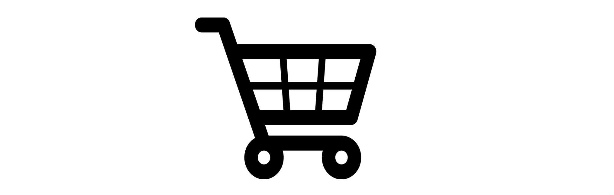 shopping cart icon in white circle
