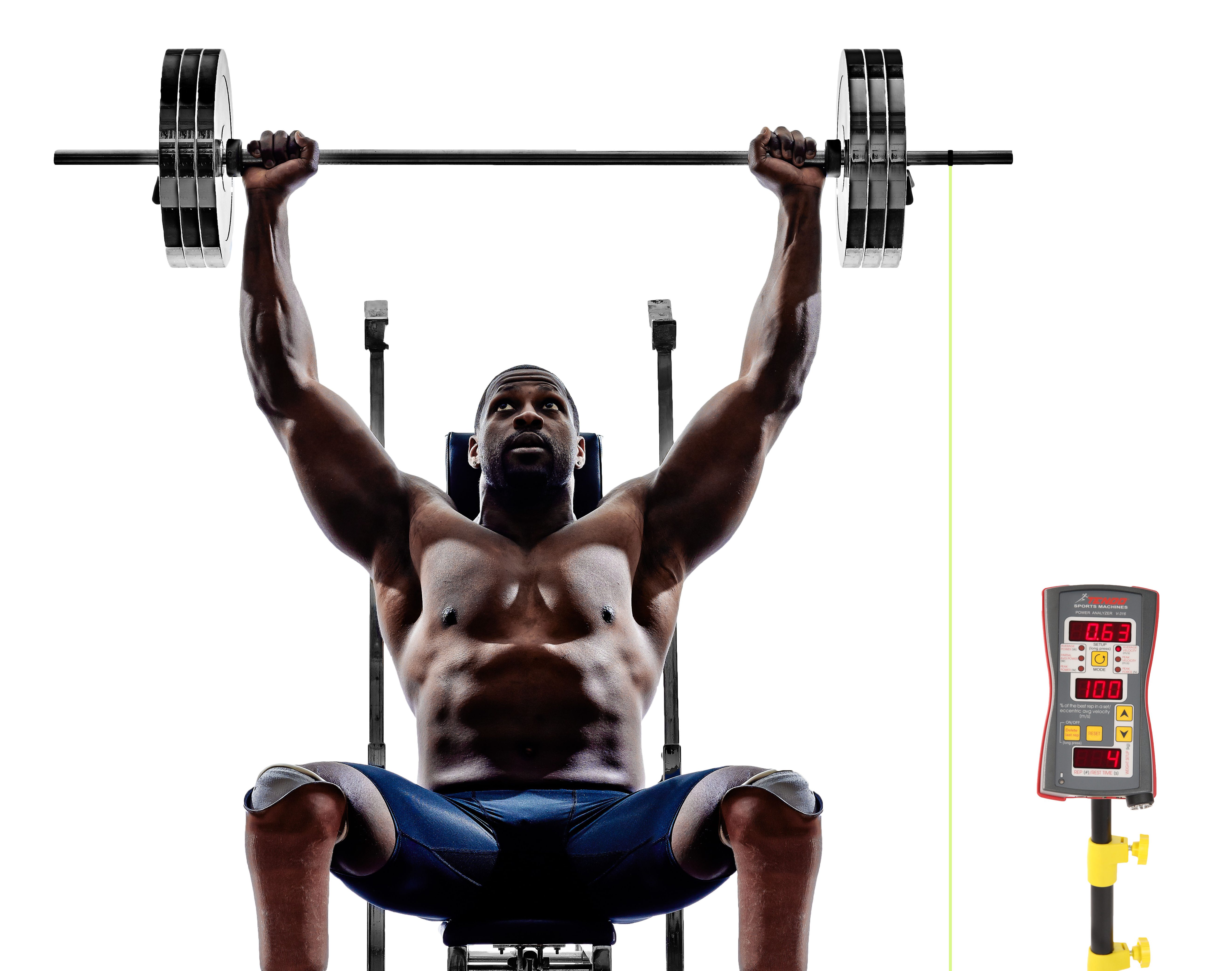 athelete silhouettes using Tendo unit Silhouette of an athlete lifting weights above his head while measuring his velocity for velocity based training using Tendo Unit by Tendo Sport