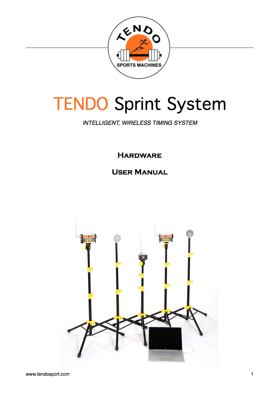 Tendo Sprint System hardware manual cover