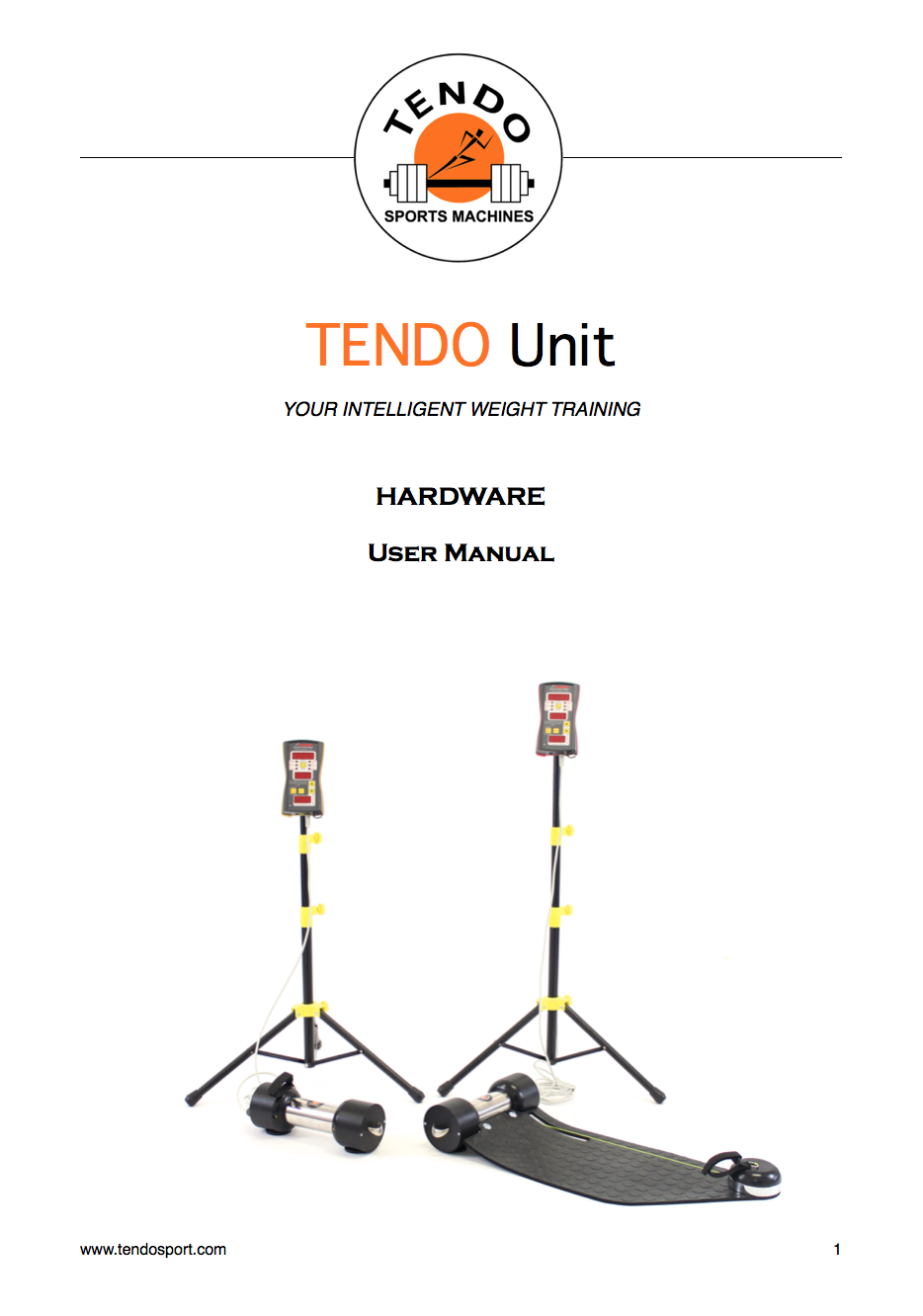 Tendo Unit hardware manual cover