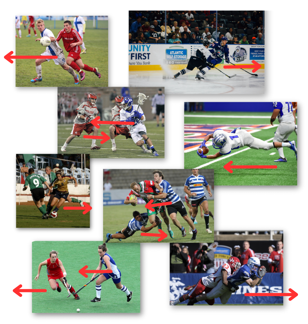 Horizontal movements and force in sport
