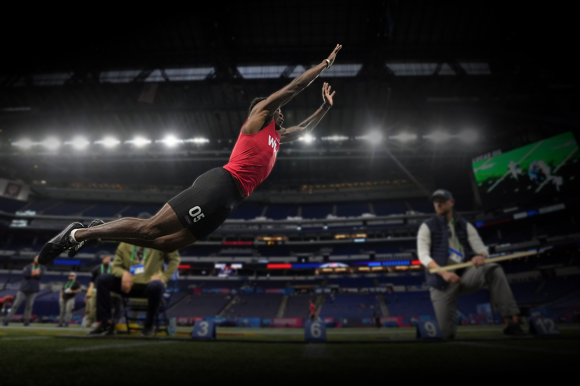 Broad Jump Test at NFL Combine