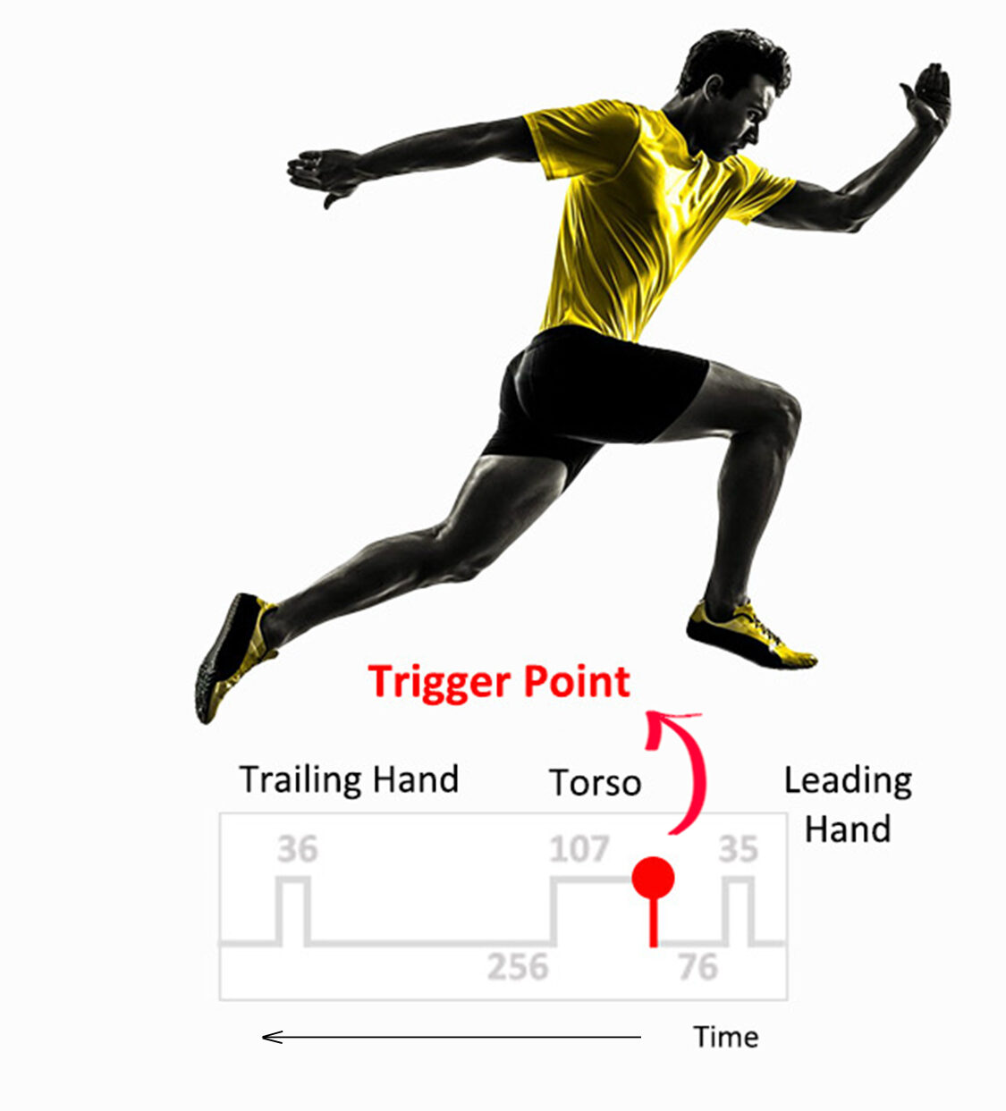 Error correction processing scheme Schematic explanation of error correction processing where only torso triggers the system