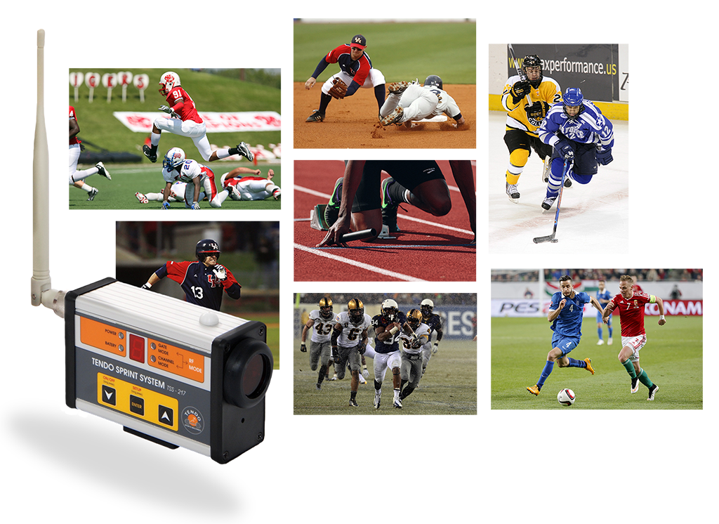 Tendo Sprint system is suitable for various sports, including football, ice hockey, baseball, track and field, soccer