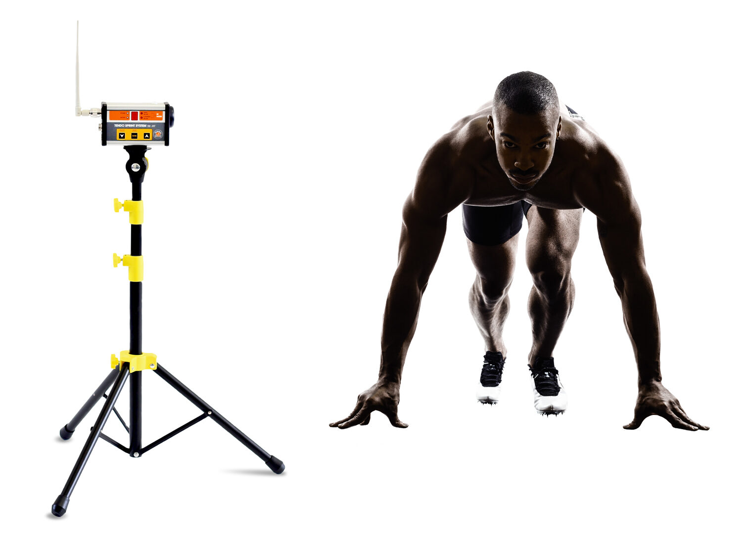 Tendo Sprint System used to measure sprint times with low start setup